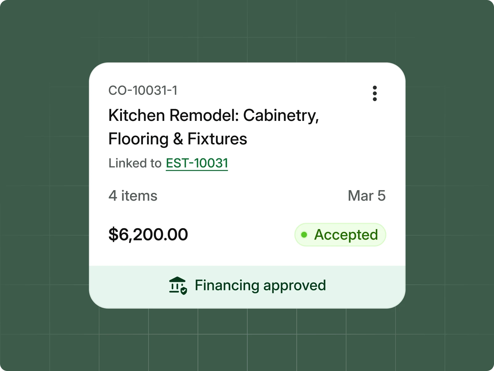 Dashboard screenshot
